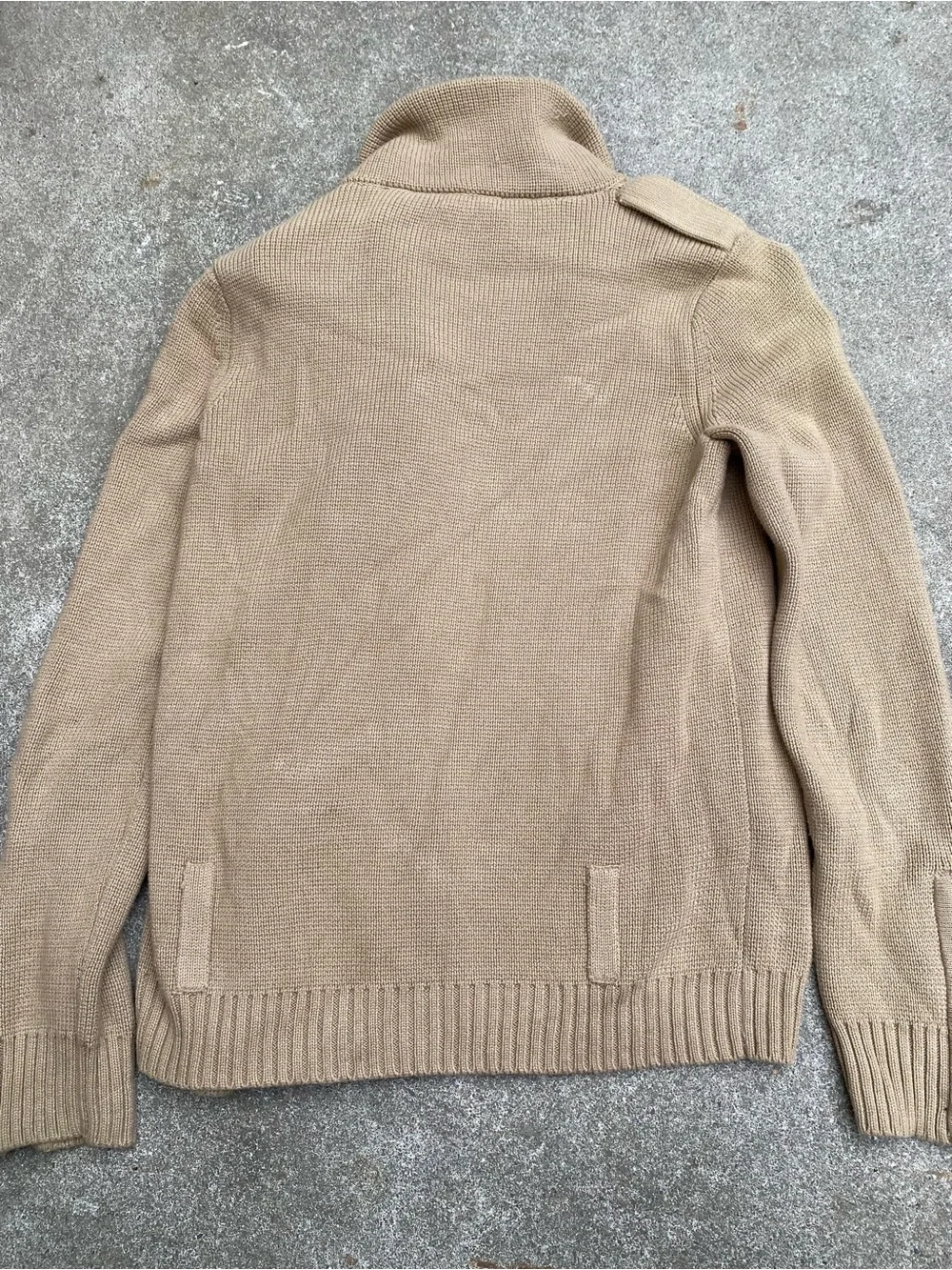 Vintage Moda International ribbed knit moto jacket sweater